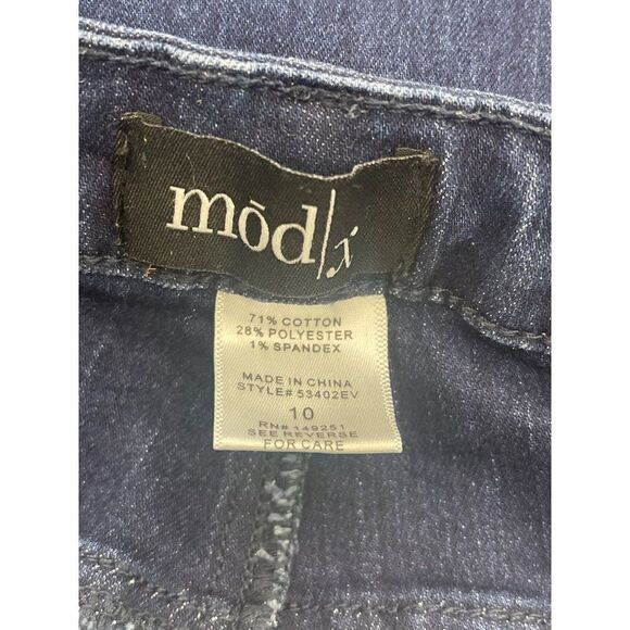 ModX Color Block Stretch Jeans Size 10 - Picture 7 of 8